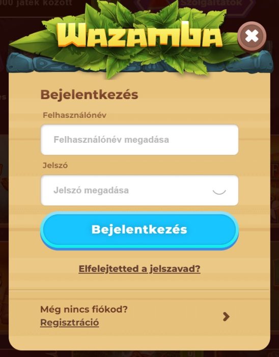 Wazamba kaszinó bejelentkezés